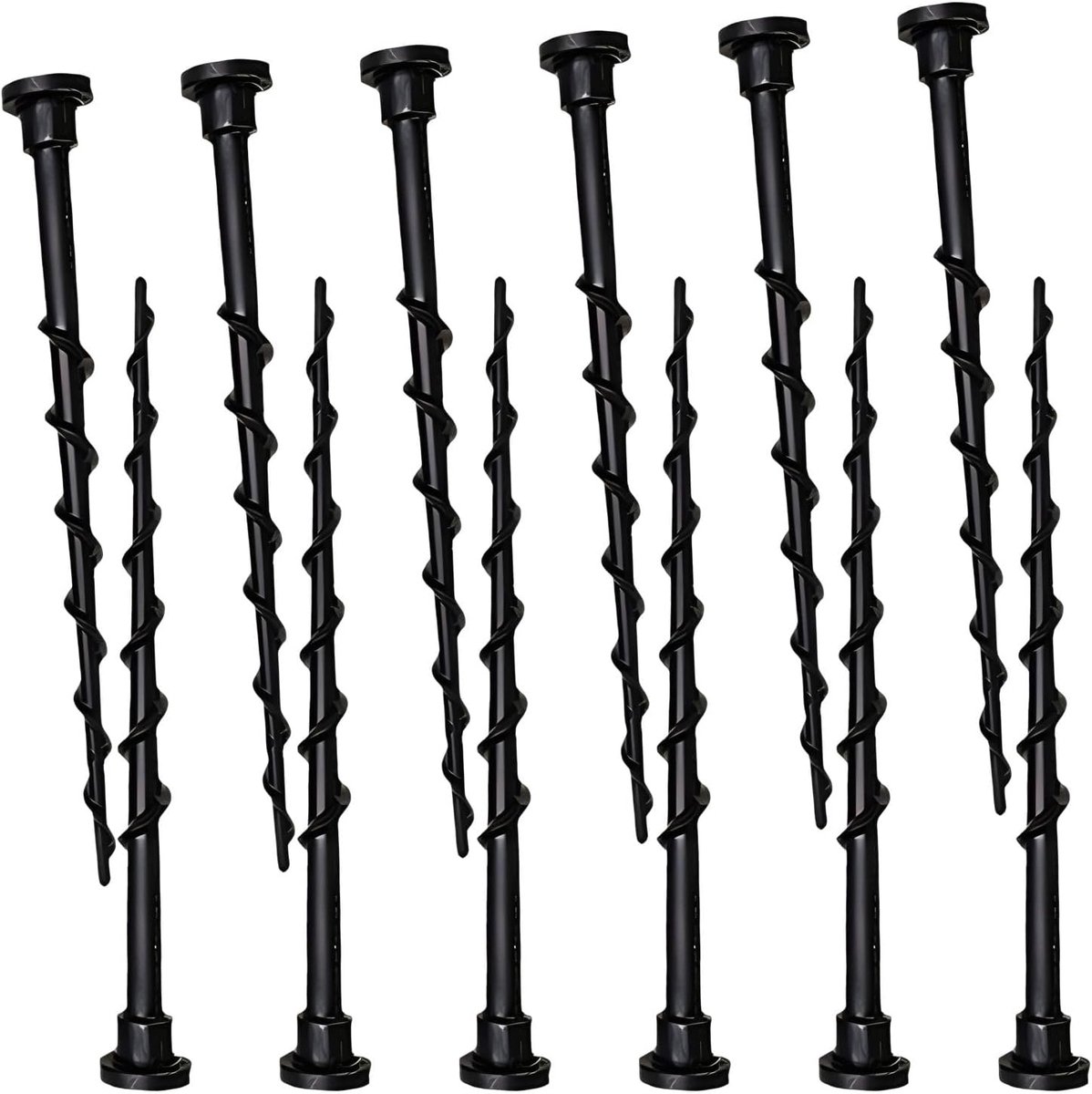 SnelShoppen - 12 Stuks Robotmaaiers Grondschroeven 13.7cm voor Oplaadstation, Tuinaccessoires, Vervangende Schroeven, Geschikt voor Modellen 105, 305,