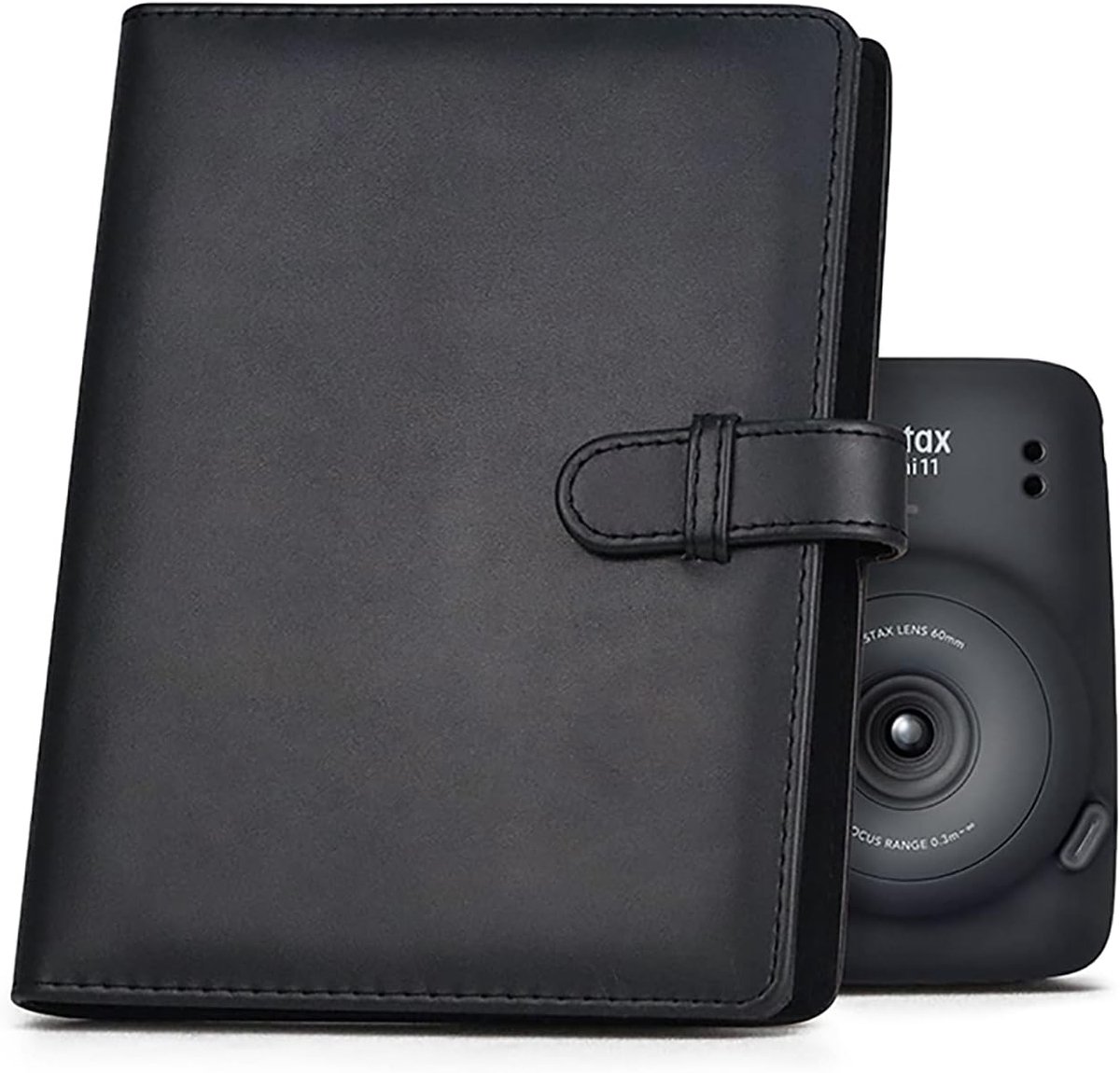 SnelShoppen - Mini Foto Album 128 Pockets PU Leer Wallet voor Fujifilm Instax Mini Evo, 11, 8, 9, 7s, 25, 70, 90 - Glanzend Kleurrijk Foto Album voor