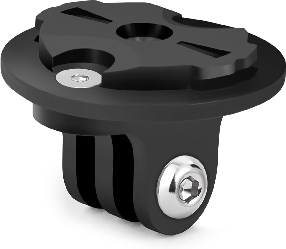 SnelShoppen - Adapter Geschikt voor Fietssteun van Garmin - Universele Houder voor GoPro Camera of Fietslicht - Stevige ABS Fietscomputerhouder - Eenv
