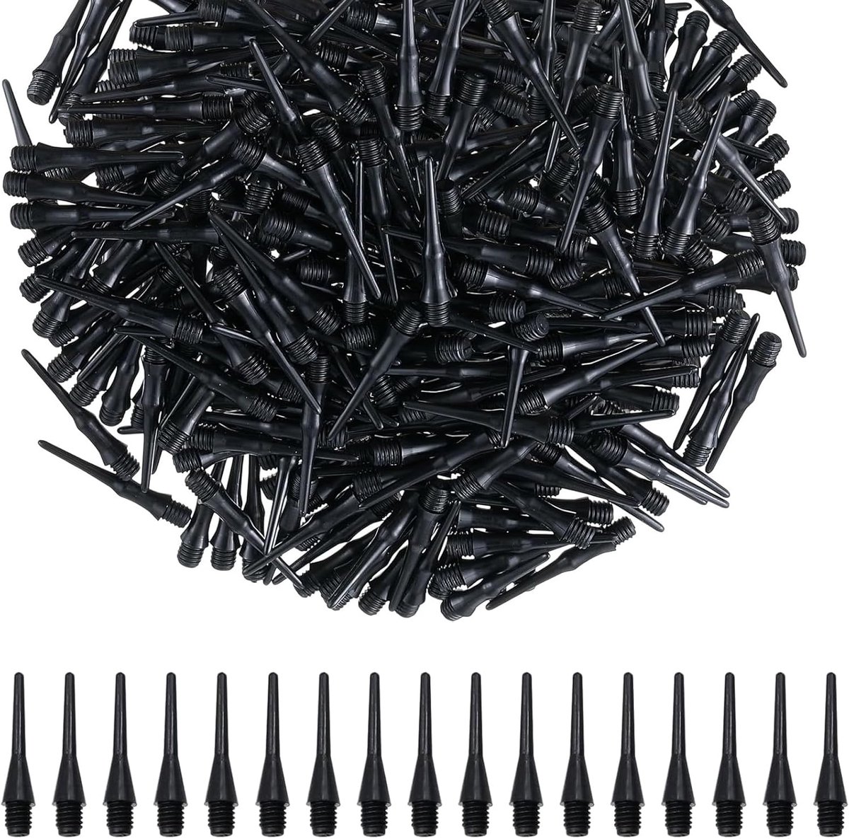 SnelShoppen - Pack van 200 Plastic Dart Tips - Vervangende Soft 2BA Dart Tips - Duurzaam en Flexibel - Ideaal voor Darts met Plastic Tip - Perfect voo