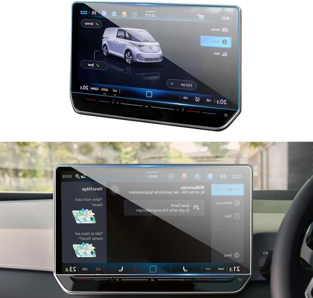 Transparante Screen Protector voor 15 Inch Navigatieschermen - Schokbestendig, 9H Krasbestendig en Auto Bescherming Film voor ID.7 en ID7 Tourer 2024 2025