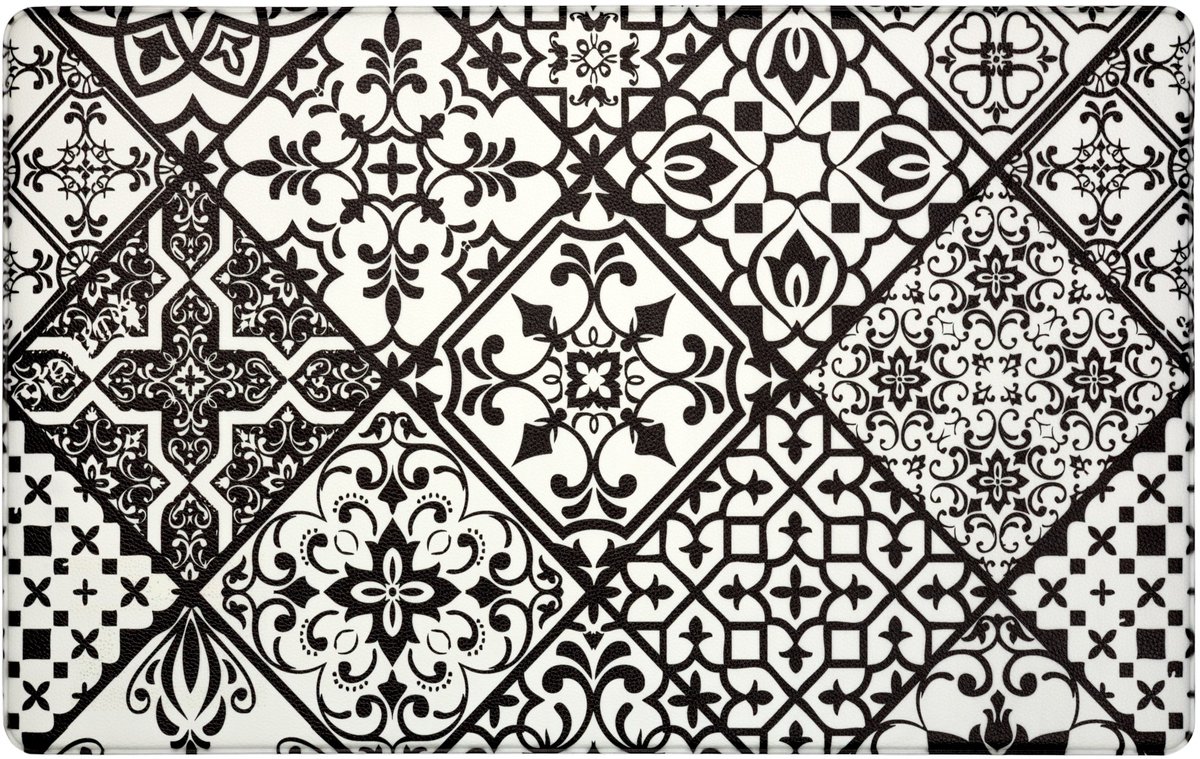 ANRO Majolica Anti-vermoeidheidsmat 50x80 cm - Keuken - Werkplek Meerkleurig