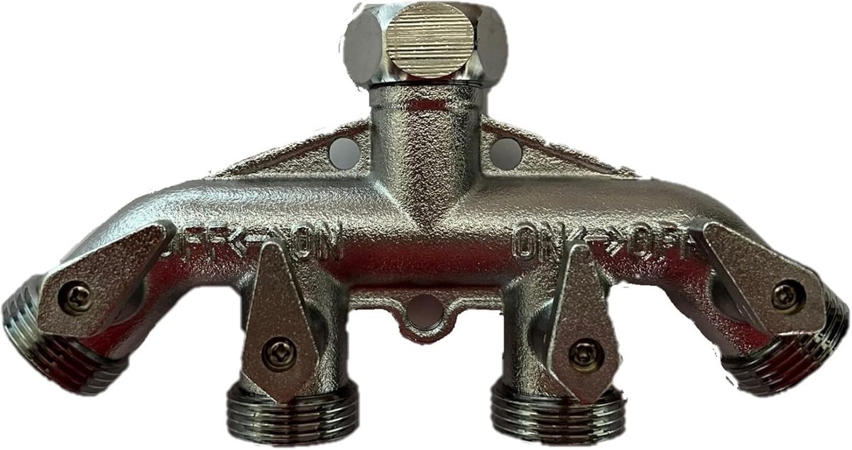 SnelShoppen - 45° Hoekadapter 3/4 inch Draad - Chroom/Koper - Hoogwaardige Koppeling voor Tuin, Keuken en Doe-Het-Zelf Projecten