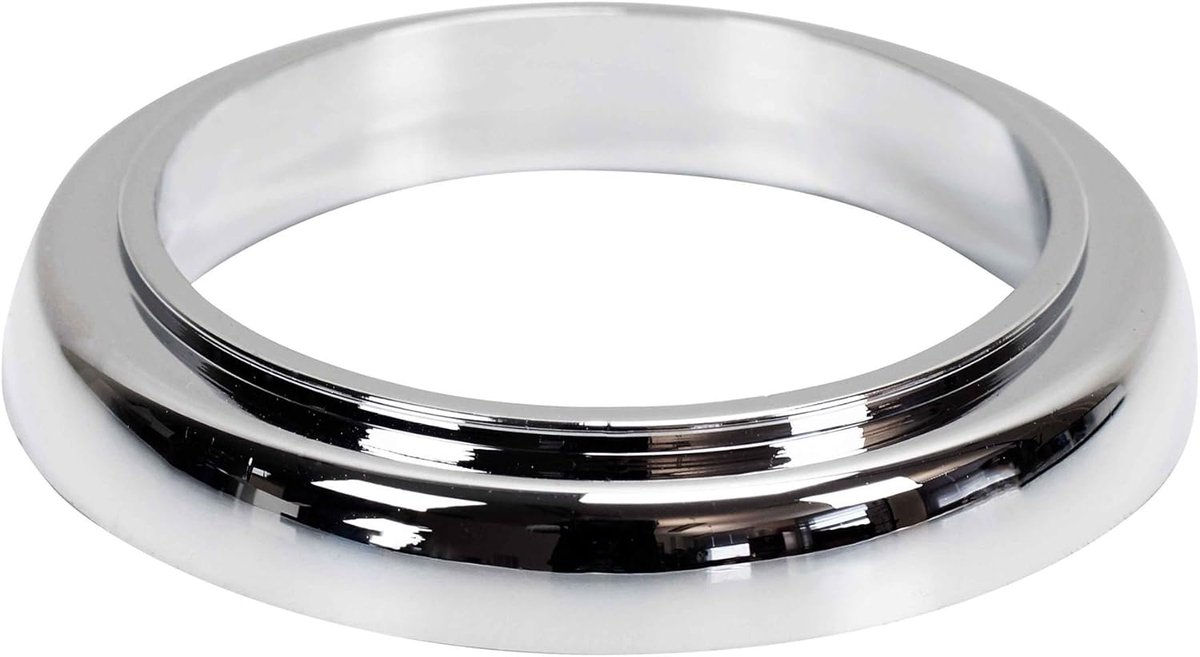 SnelShoppen - Keukenkraan Basisring + Onderlaag, Chroom Geplateerd Kunststof, 40mm Binnen, 52mm Buiten, Hoogte 9mm, Perfect voor Keuken en Badkamer