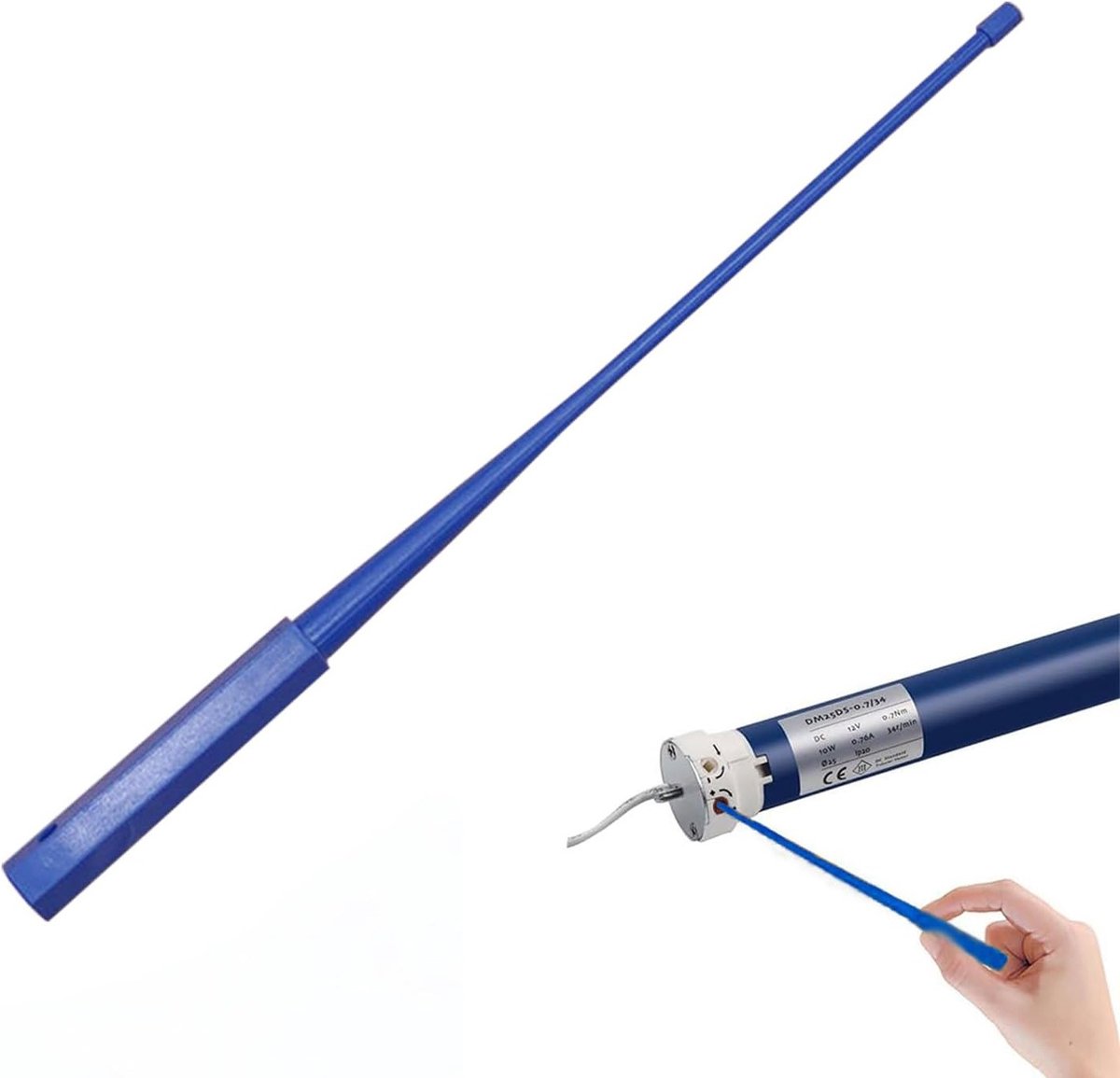 Verstelgereedschap voor buismotor, instelpen voor rolluiken, hulpmiddel voor rolluikafstelling, geschikt voor SW60 motoren, 1 stuk
