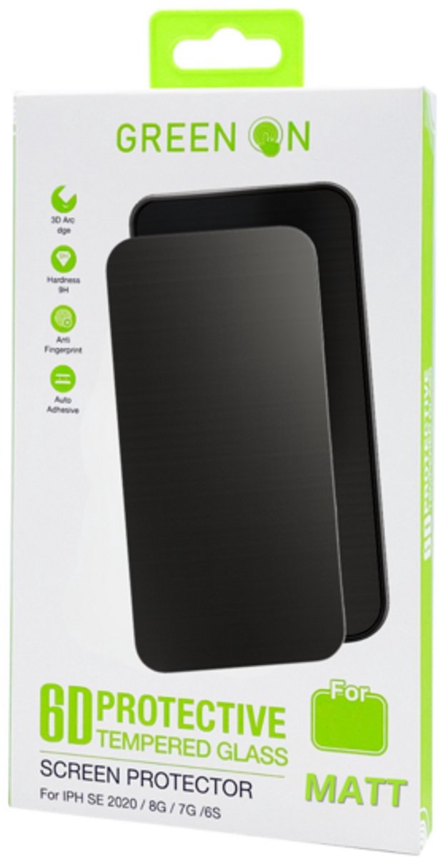 GREEN ON Matt Privacy 3D Screenprotector geschikt voor iPhone 17 - Privacy Filter en Anti-Glare - Gehard Glas