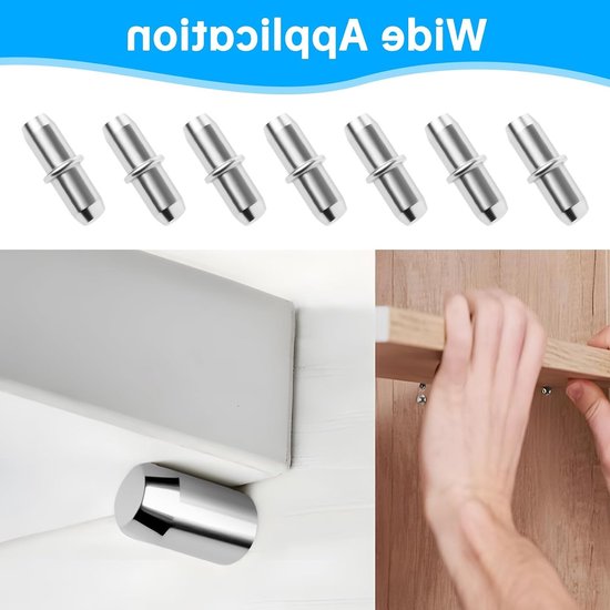 75 Stuks Planksteunen, 5mm x 17mm, Stevige Plankhouders, Ondersteuning voor Planken, Ideaal voor Kasten en Opbergplanken — afbeelding 4