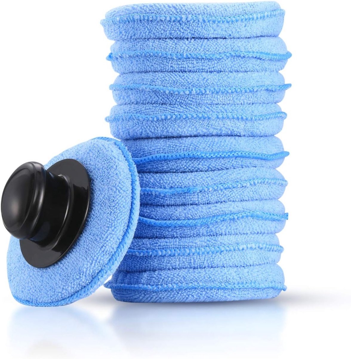 10 Stuks Microvezel Applicator Pads voor Auto Wax, Schoonmaak Sponsjes en Polijst Pads voor Glanzend Resultaat