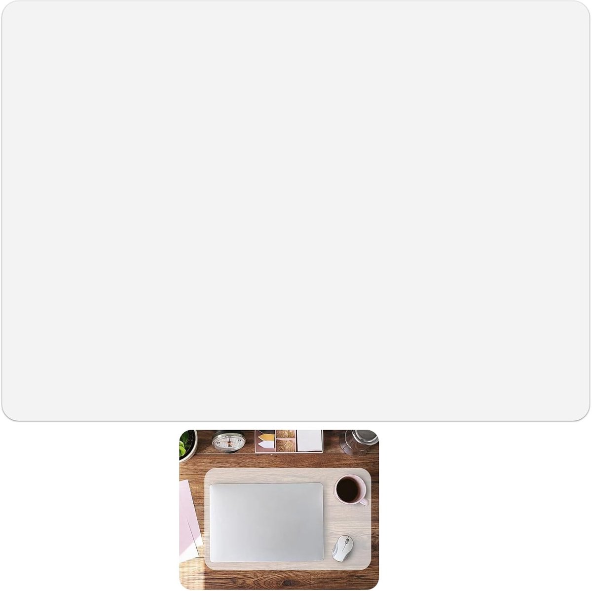 SnelShoppen - Extra Large Silicone Mat 50x70.5cm - Hittebestendige, Antislip Silicone Keukenmat - Transparante Non-Stick Craft Mat voor Koken, Bakken