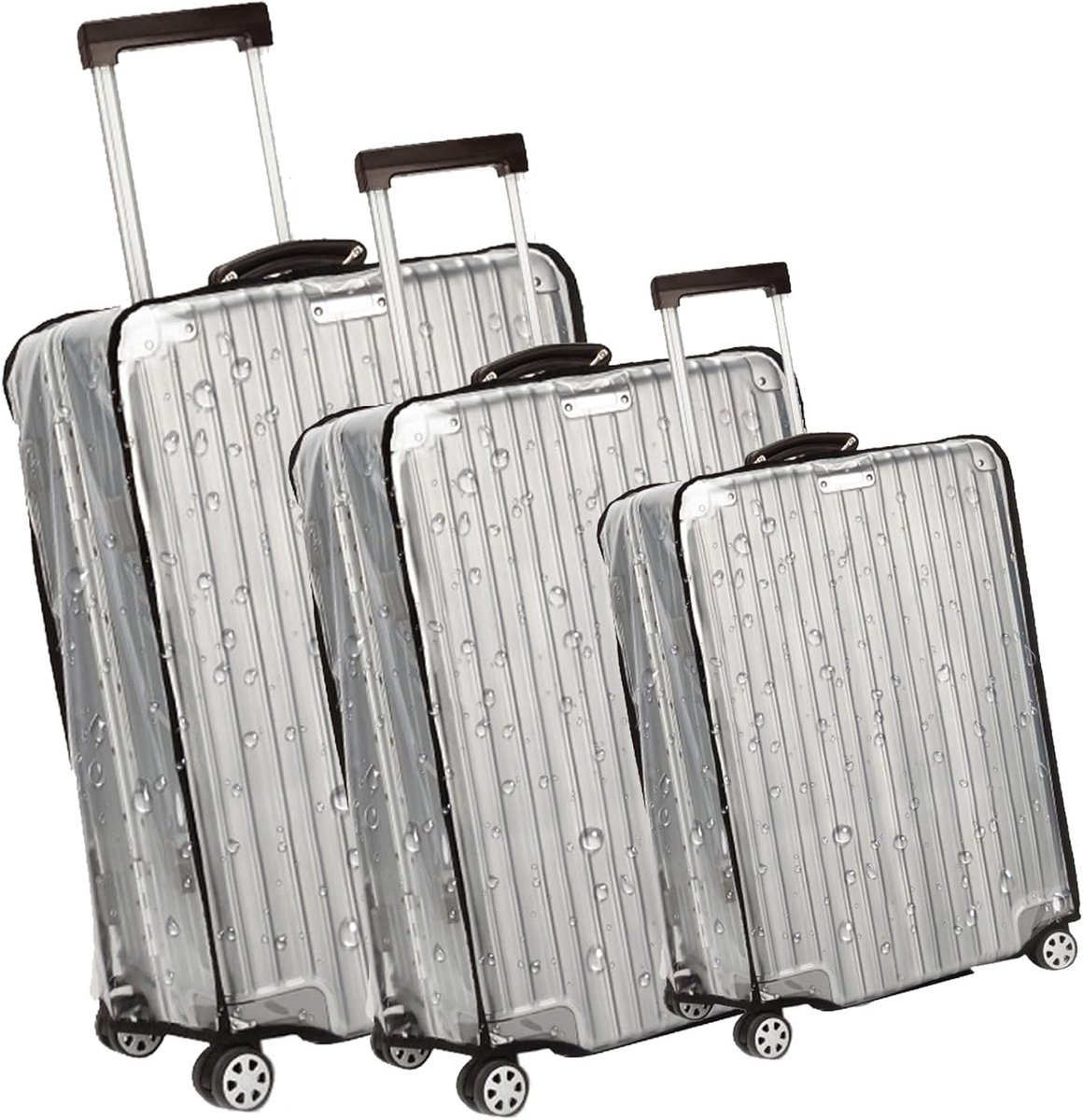 Set van 3 koffiebeschermers 20, 24, 28 inch - Stofdicht, Waterdicht en Ideaal voor Reizen en Vakanties