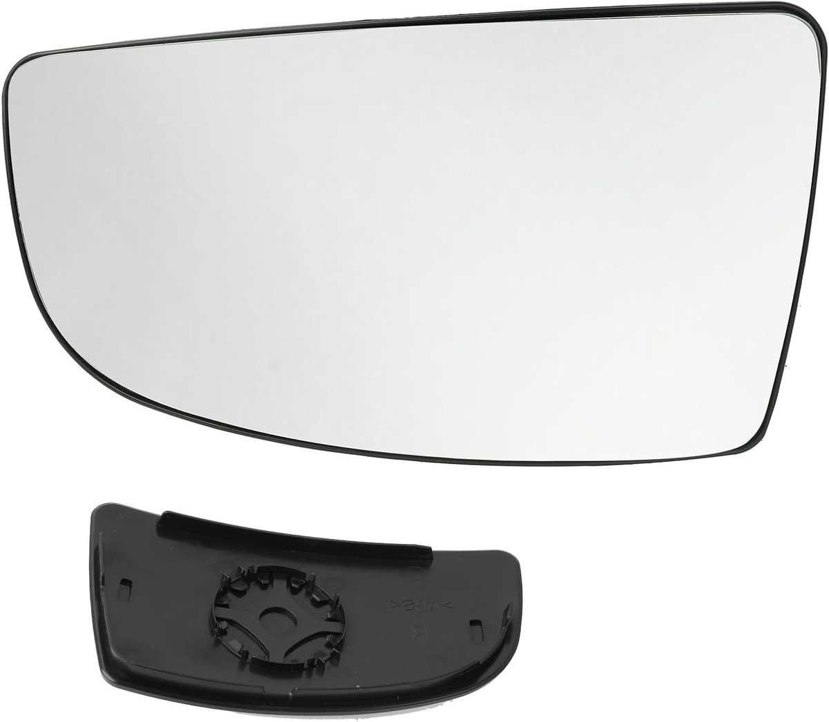Rechtermirror glas voor passagierszijde met draagplaat, vervangend spiegelglas voor MK8 2014-2022, eenvoudig te installeren, hoge kwaliteit, OEM-compatibel
