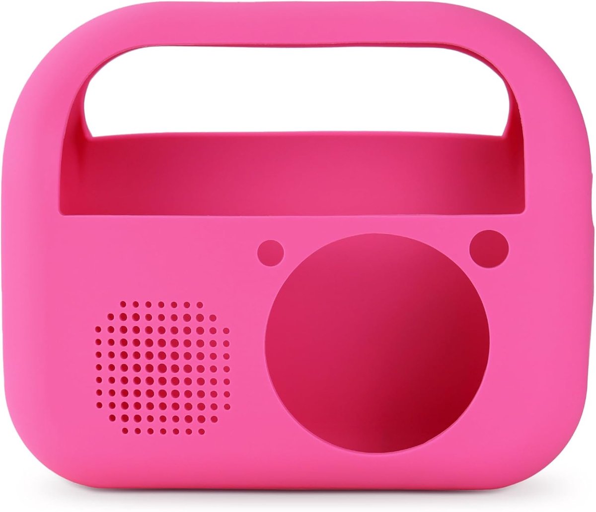 SnelShoppen - Siliconen Beschermhoes voor Muziek Speelgoed, Geschikt voor Kinderen, Roze, Duurzaam, Kindvriendelijk, Perfecte Pasvorm, Bescherming teg