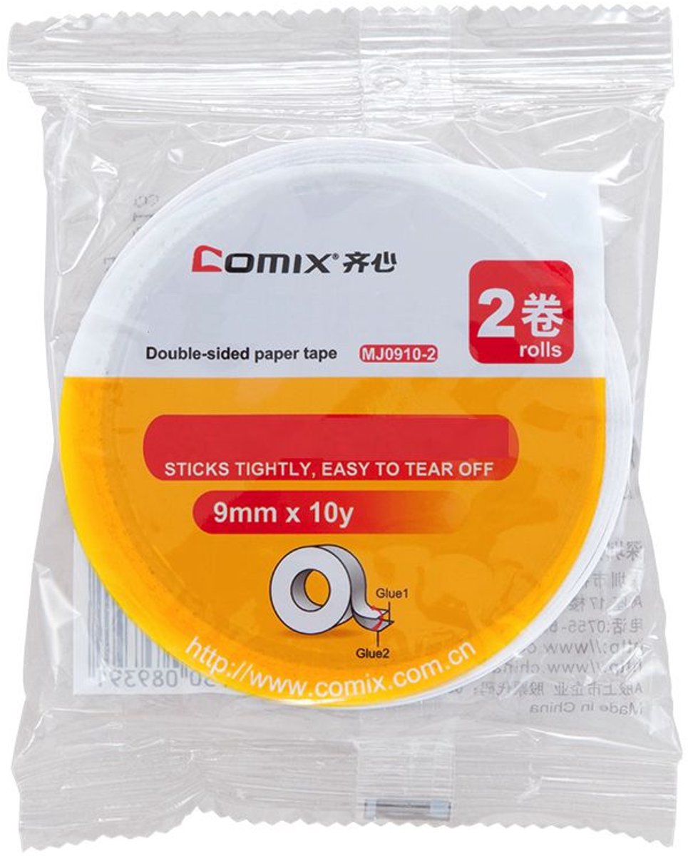Dubbelzijdige plakband 9 mm x 9,1 m MJ0910-2 st