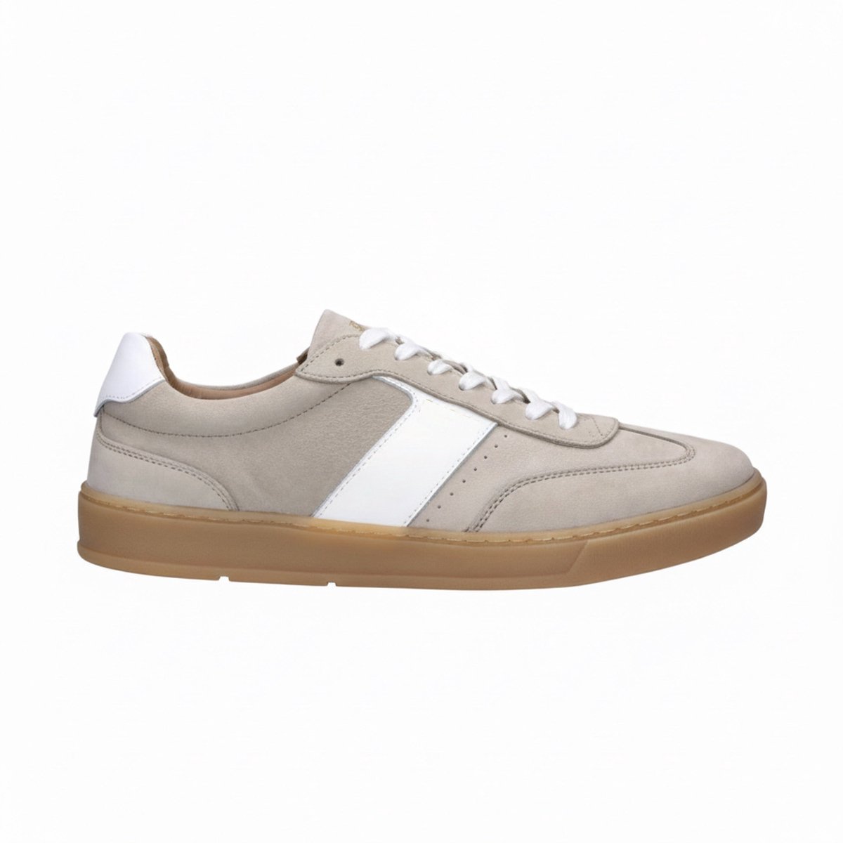 Vaton gregroy sneakers heren beige/wit leer