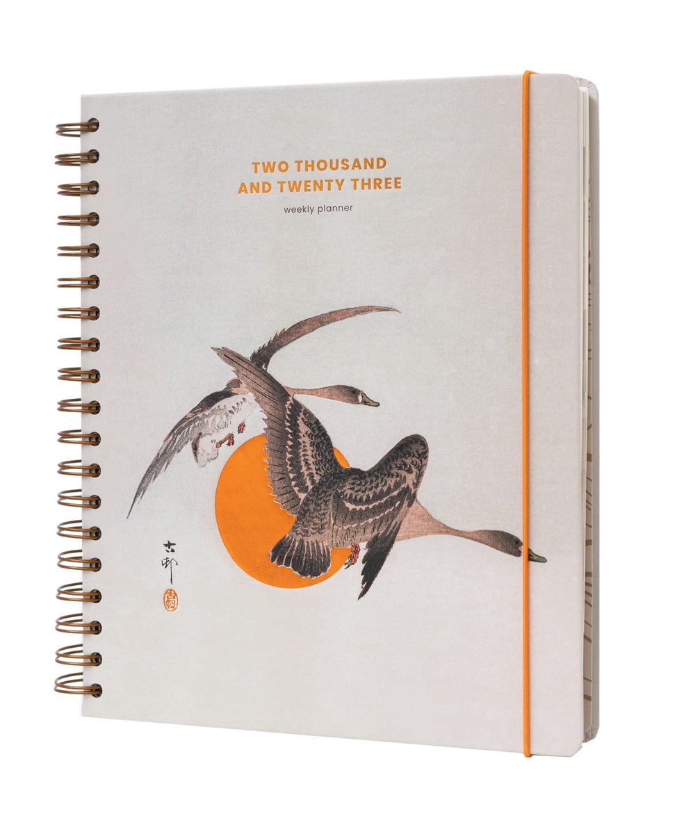 SnelShoppen - XL Agenda 2023 Japanse Art - Weekagenda 17 Maanden 2023 - Weekplanner 23 - Afspraakplanner - Modern Ontwerp - 16,5x20 cm - Perfect voor