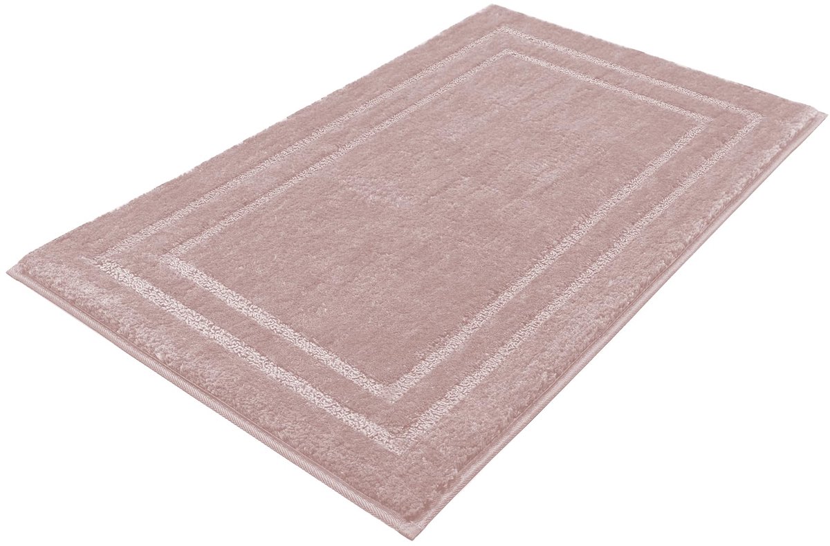 SnelShoppen - Decomira Badmat Anti-Slip Roze 70x120 cm | Super Absorberend & Machinewasbaar | Badkamer, Douche, Bad of WC Mat | Comfort en Veiligheid
