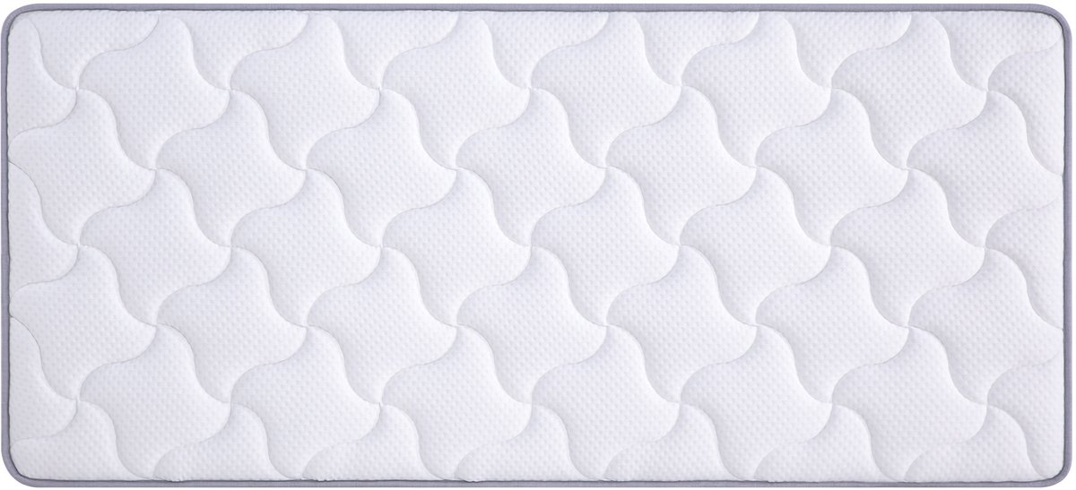 OKWISH Pocketveringmatras 140x190x10 cm - 7 Zones Met Traagschuim - Stevig Ligcomfort H3 - Voor Slaapbank En Opklapbed - Oeko Tex - Wit