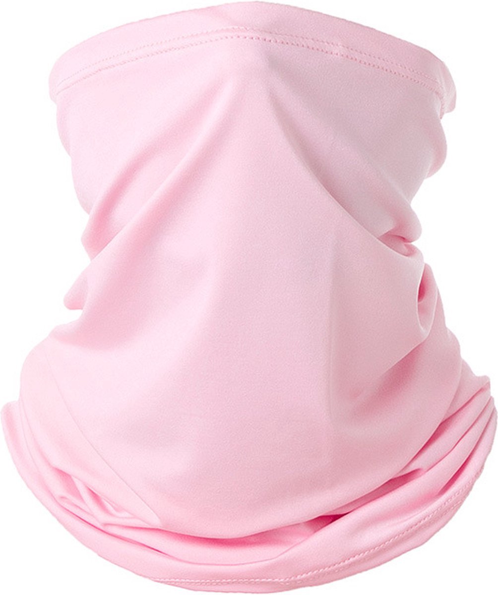 Ulanax - Nekwarmer - Gezichtsmasker - Multifunctionele Buff - Unisex - Roze