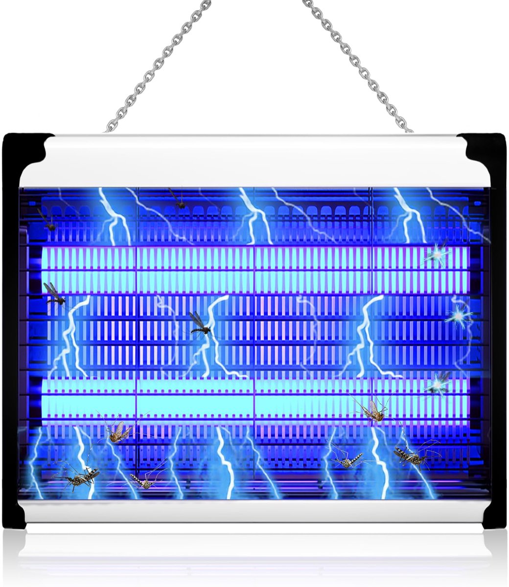 SnelShoppen - Elektrische Vliegenval met UV-Licht, Insectenverdelger, Muggenval, Muggenlamp, Insectenlamp voor Keuken en Restaurants - Effectieve Mugg