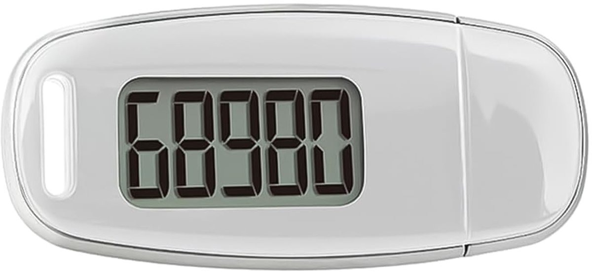 SnelShoppen - Draagbare USB Oplaadbare Stappenteller - Sportstappenteller voor Ouderen en Fitness - Trackstappen in Realtime - Geschikt voor Mannen en