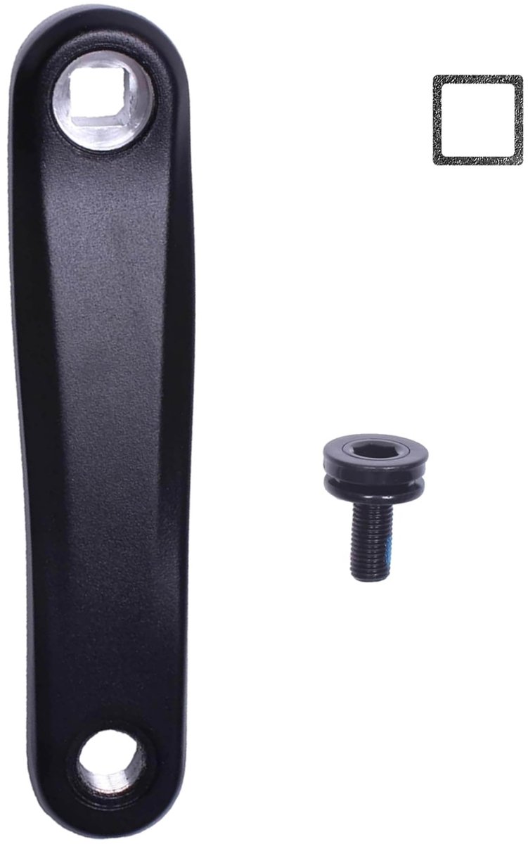 SnelShoppen - Universele Fiets Krukarm 152mm/160mm/165mm/170mm/175mm Linker Krukarm, Geschikt voor Stadfiets, Vouwfiets, MTB, E-Bike, Racefiets, Diama