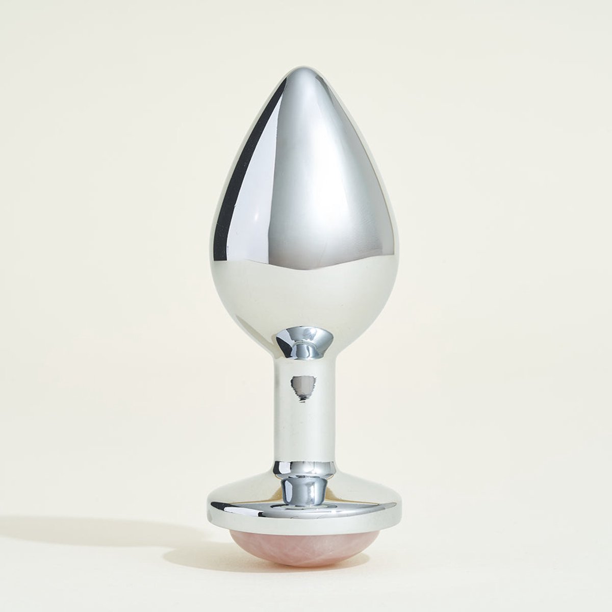 Metalen plug sieraad Quartz steel