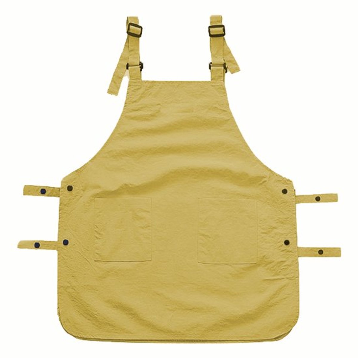 Gele waterdichte mouwloze schort voor kappers, cafés, restaurants en thuisgebruik.