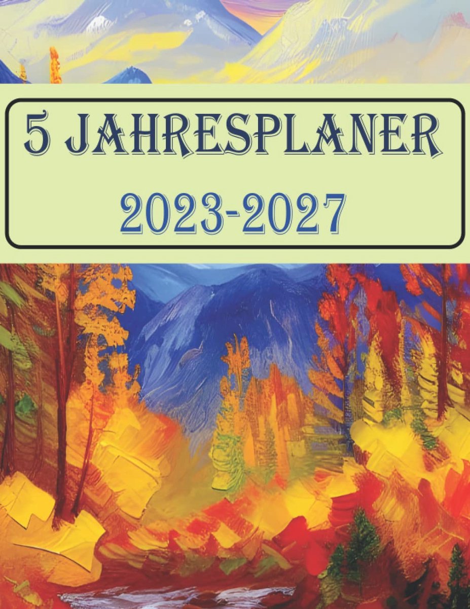 SnelShoppen - 5 Jahresplaner 2023-2027 | A5 Monatsplaner | 60 Maanden | Inclusief Duitse Feestdagen en Evenementen | Ideaal voor Organiseren en Planne