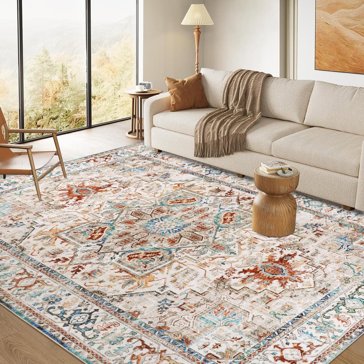 Woonkamer Tapijt - Zachte Vloerkleed - Comfortabel Wonen - Anti-slip Onderkant - 160x230 cm - Beige