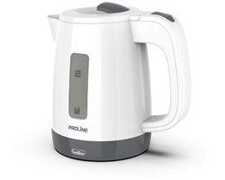 Proline Waterkoker KTL07 1000 W Wit en Grijs 0,5 liter voor op de camping