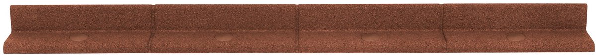 19,2 m flexibele gazonrand - 16x1,2 m - terracotta - incl. hamer