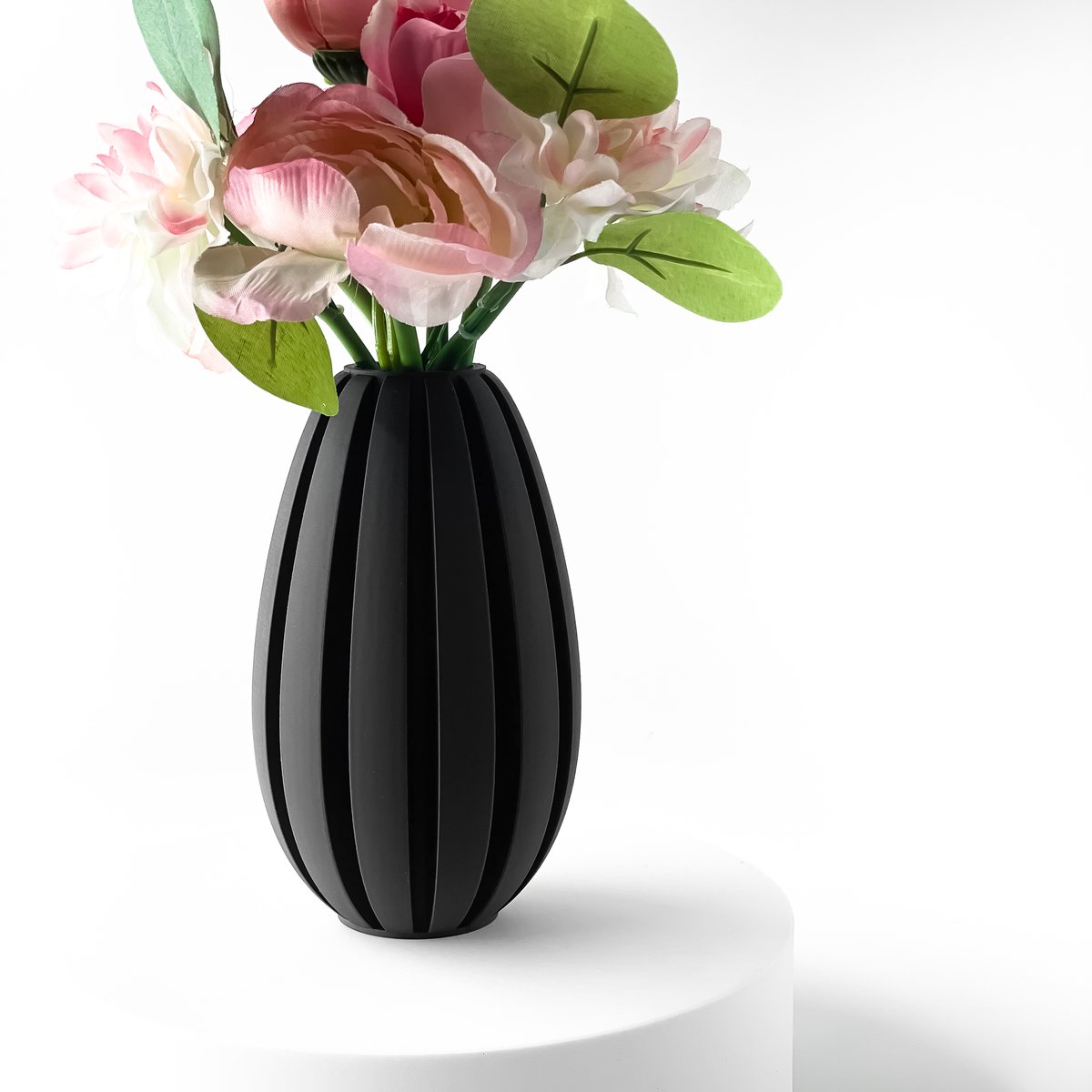 Skushy Vaas Gani - Geschikt voor Bouwbloemen - Japandi Designvaas voor Droogbloemen en Kunstbloemen - Sculpturale Decoratieve Vaas - Moderne Woondecoratie
