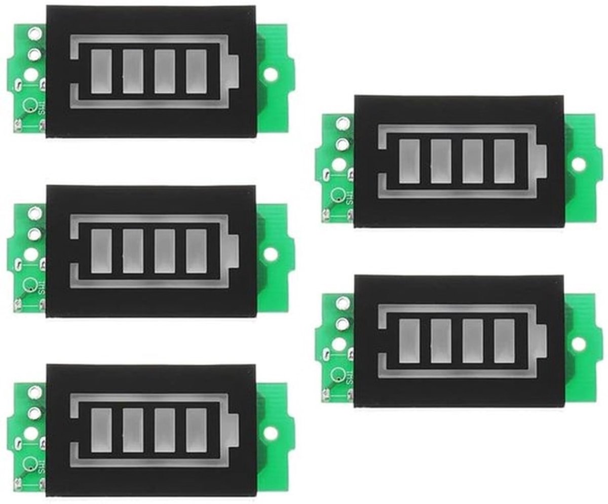 Batterijpack met Power Indicator - 6/12/24/36/48 V Opslag - Elektrische Voertuibatterij - DIY - 26AWG Draad - Groen - Accu