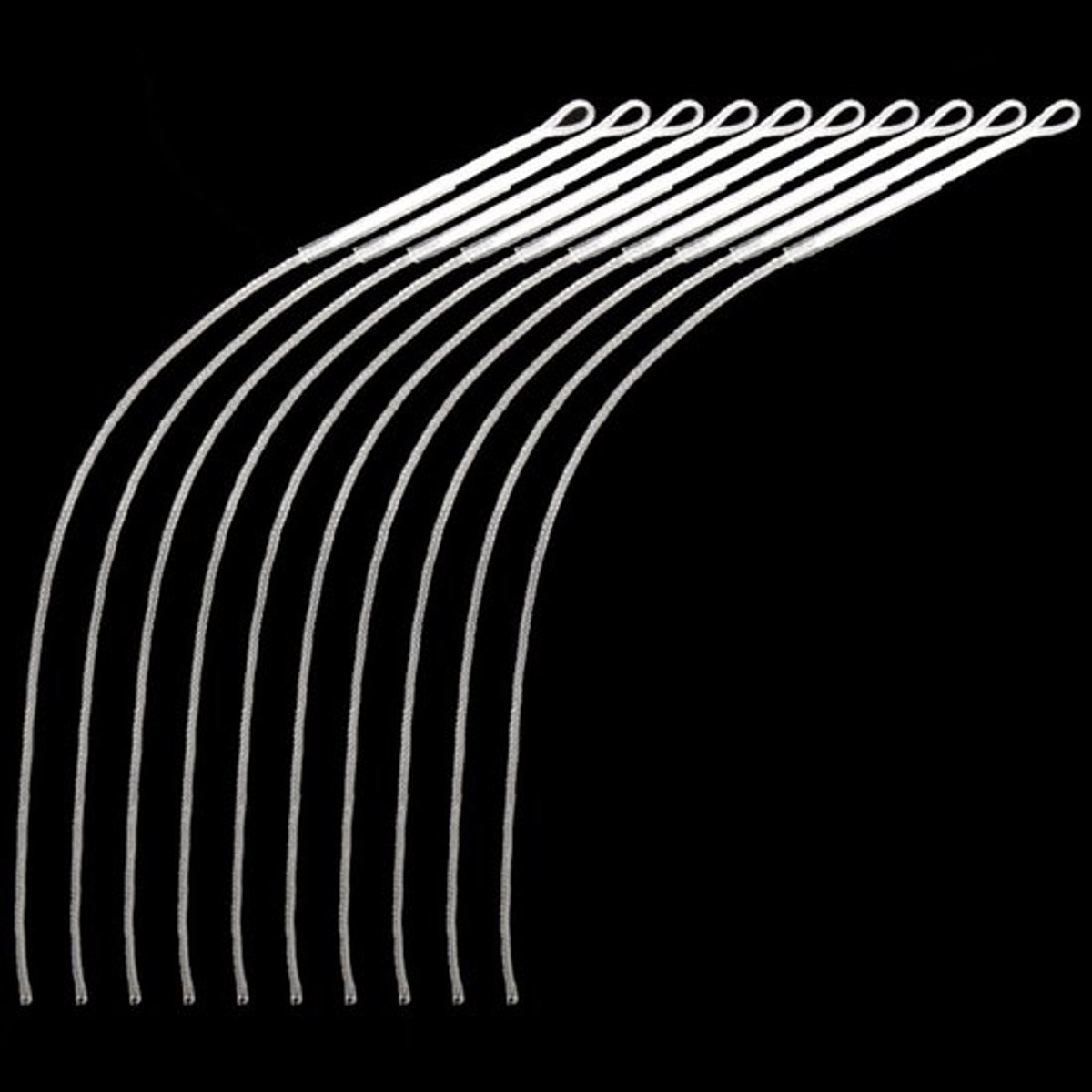 Vliegvislijn 30LB - Gevlochten Lijn - Vlieglus - Ringconnector - 10 Stuks - Nylon Kwaliteit - Vliegvissysteem