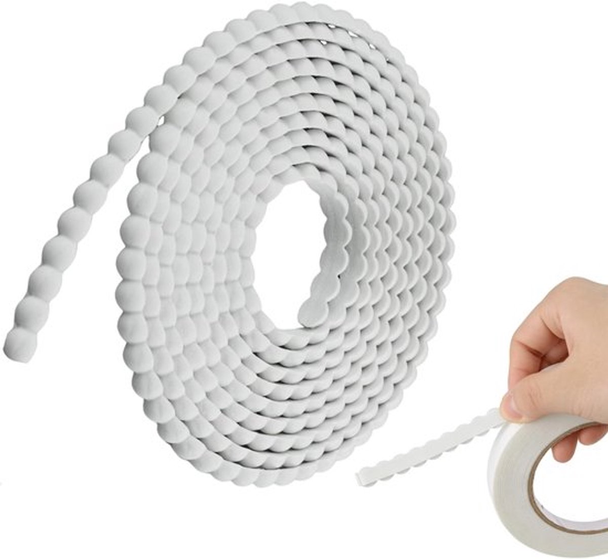 Gietrand Flexibel - Zelfklevend - 3D - Decoratie - PVC - 2 m x 1 cm - Sierlijst