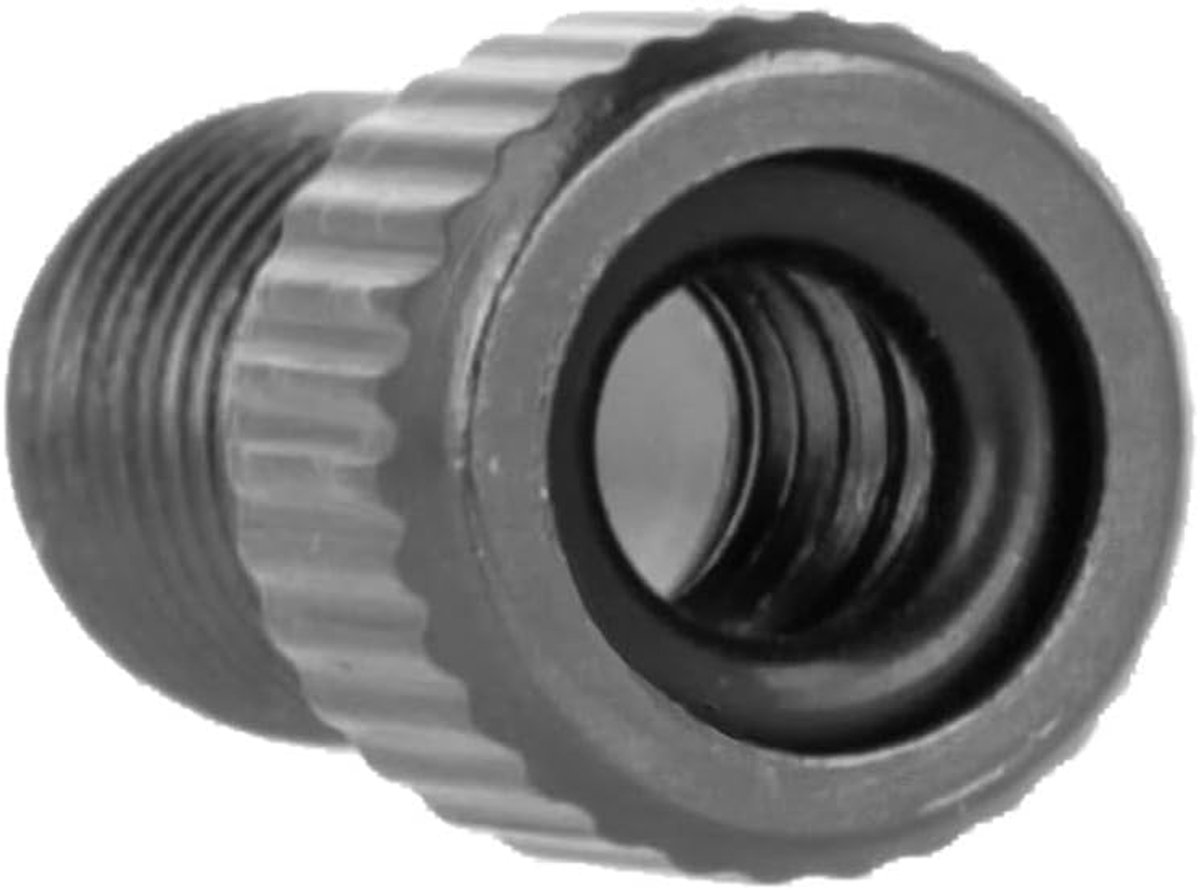 SnelShoppen - Universele Fietsventiel Adapter voor Banden - Aluminium Vervangadapter voor Fietsventielen, Lichtgewicht, Zilver, Geschikt voor Gasstati