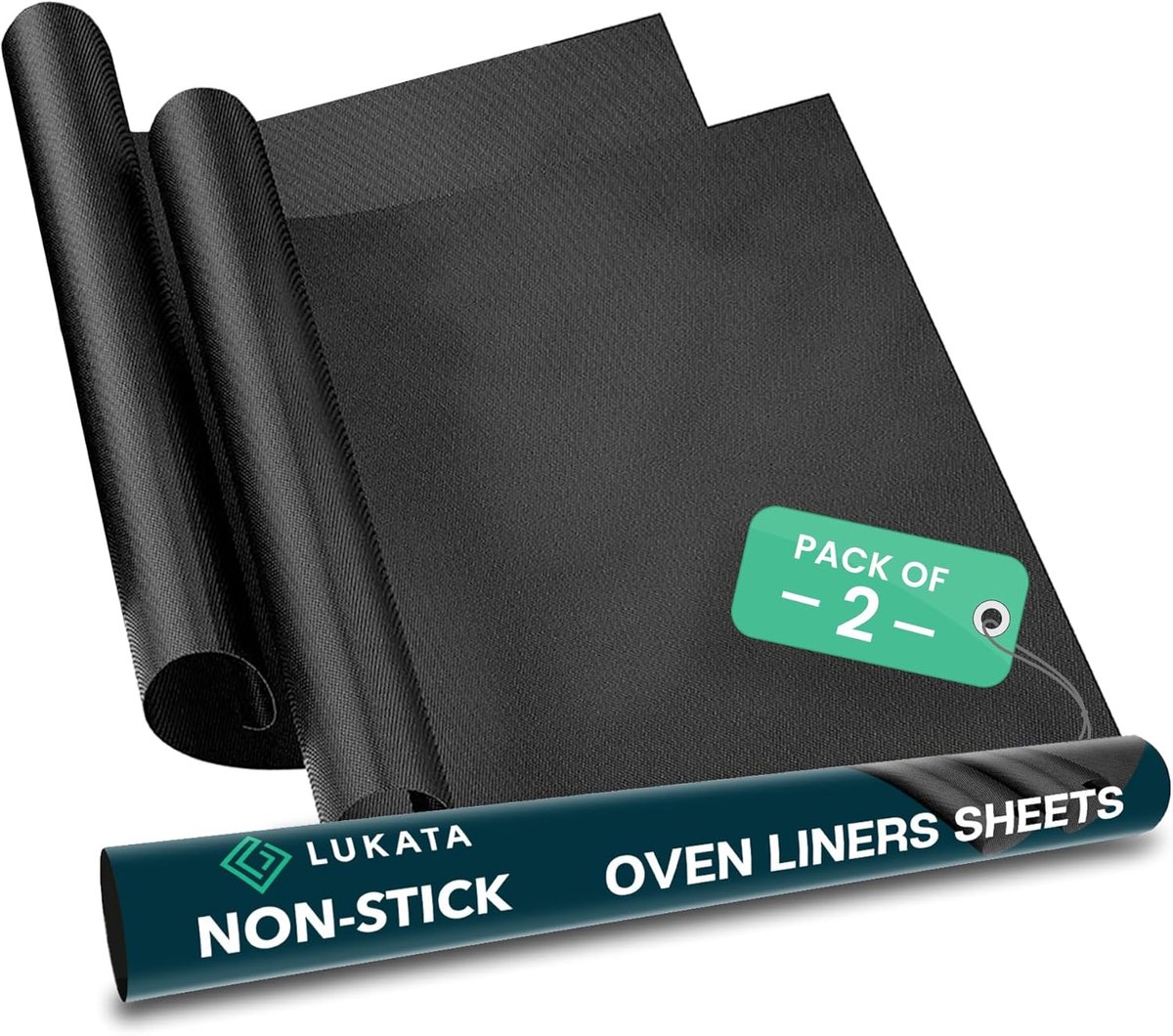 Grote Heavy Duty Oven Liner (2 Pack) - Teflon Liners voor de bodem van het gas, elektrische en ventilator ondersteunde - ShopVlot