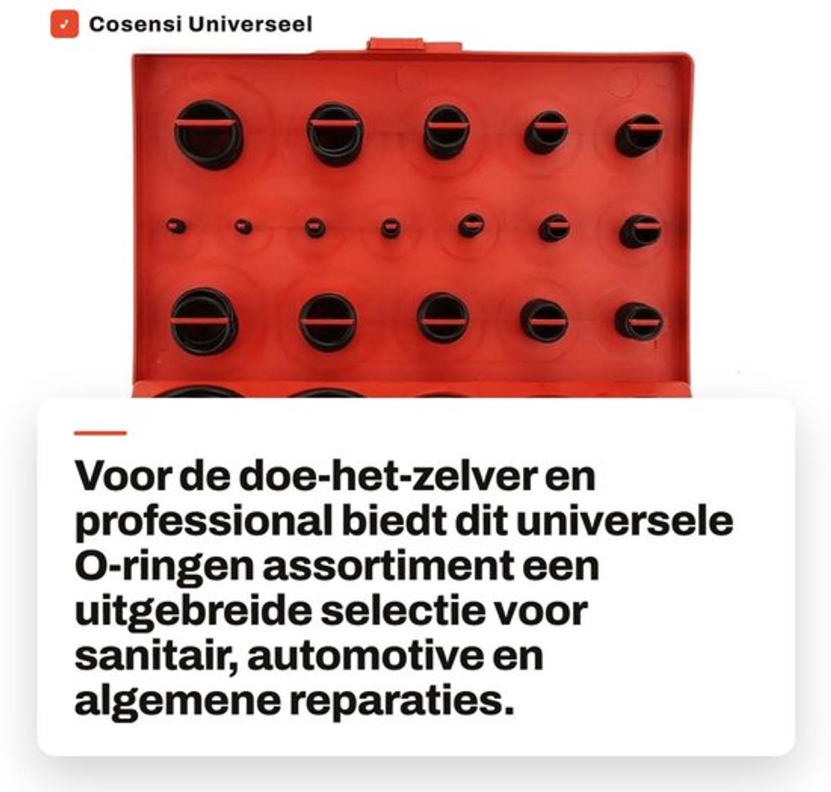 Rubber O-Ringen 300 Stuks - Assortiment 32 Maten - Afdichting/Wasmachine Kit - Sanitair/Automotive - Goede Slijtvastheid - Hoogwaardig Rubber - Afdichtingen