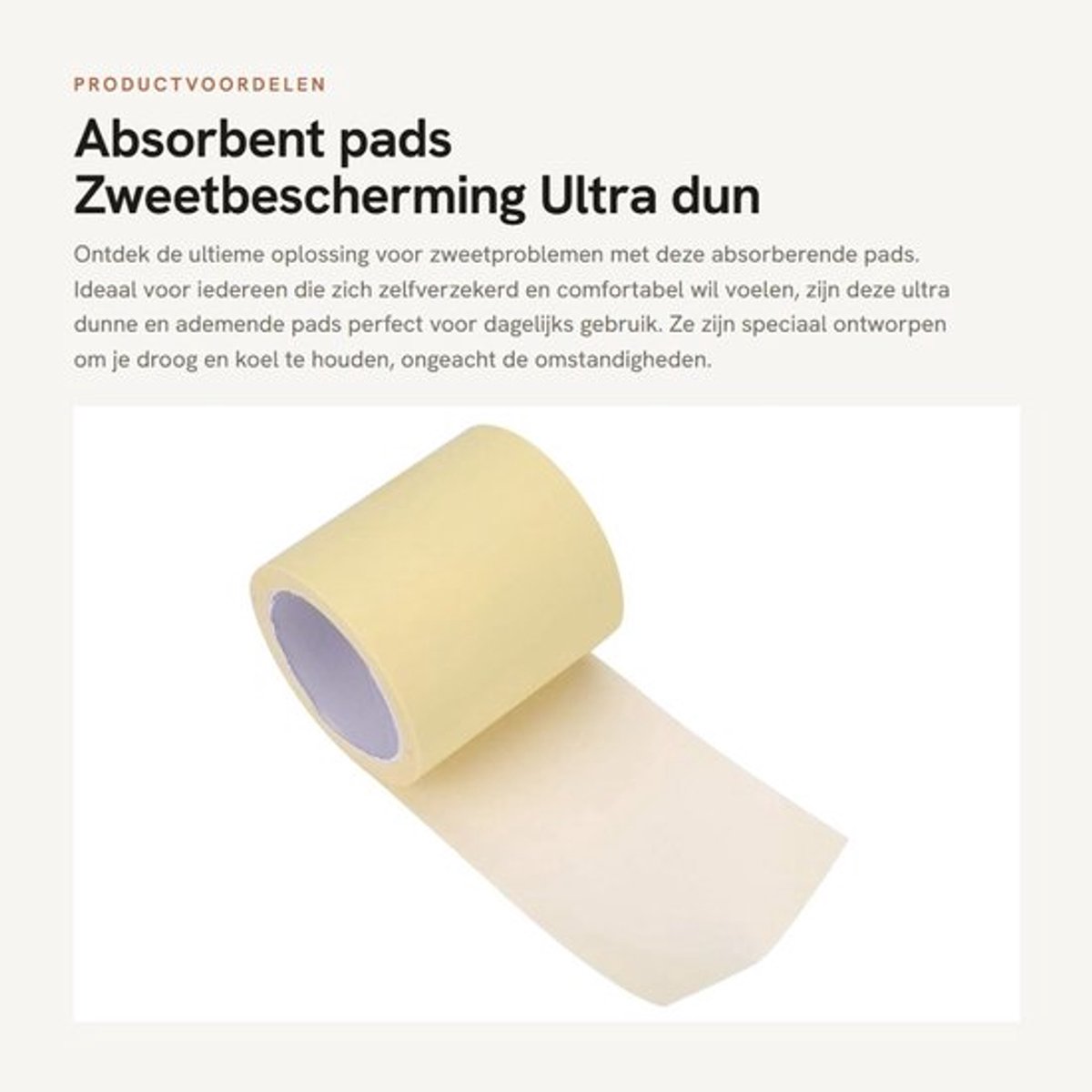 Absorberende Pads - Ultradun/Ademend - Antitranspirant - Zweetbescherming - 3 Stuks - Medische Kwaliteit - Zweetpads