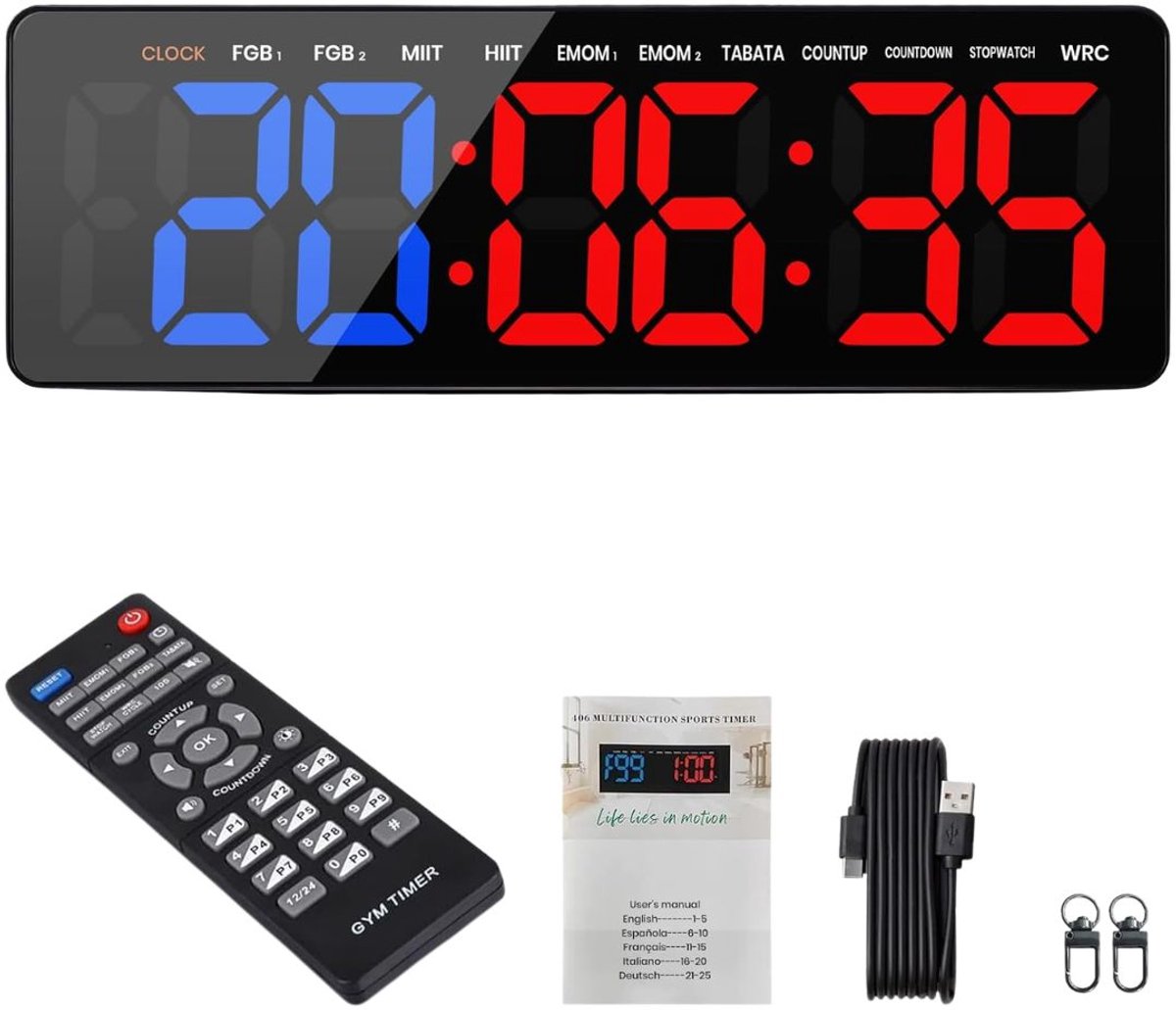 ApexArte® Interval Timer - Stopwatch - Gym Timer