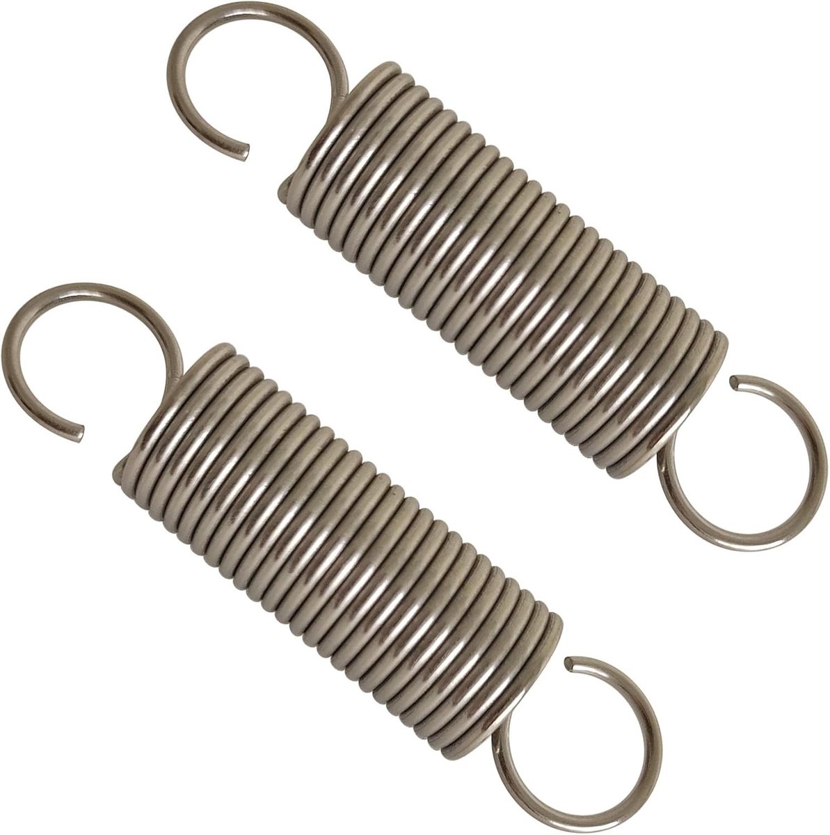 Set van 2 RVS Spanners met Haken, Spiraalveer Ø 1.5cm, Lengte 6.8cm, Ideaal voor Tuin en Klussen