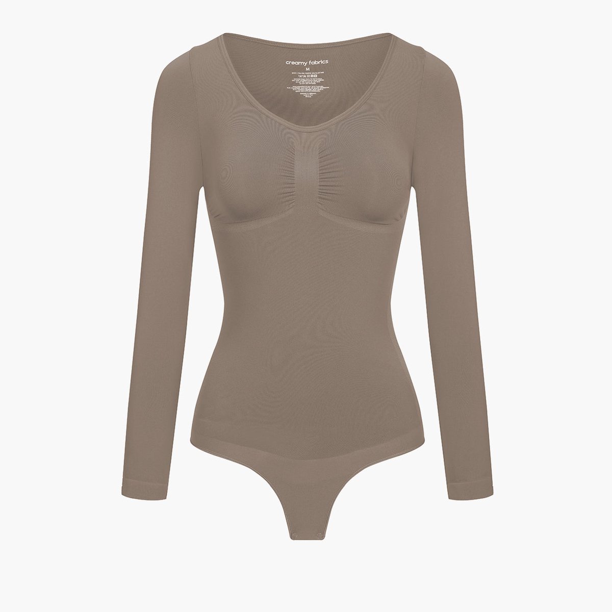 cfab by creamy fabrics Creamy Fabrics - Bodysuit Sculpting Shapewear Lange Mouwen Met Slip - Ademend - Anti-Zweet - Ultra Zacht - Comfortabel - Sculptend - Perfecte Pasvorm