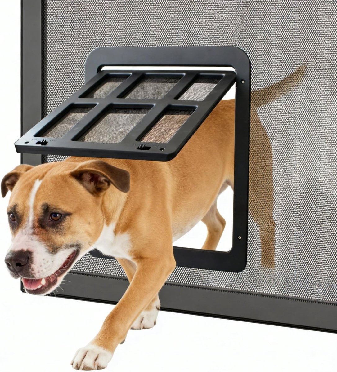 Hondendeur voor Schuifdeuren, Magnetische Flap, 28.5 cm x 36.5 cm, Toegankelijk voor Huisdieren, Vergrendelbaar, Ideaal voor Grote Honden
