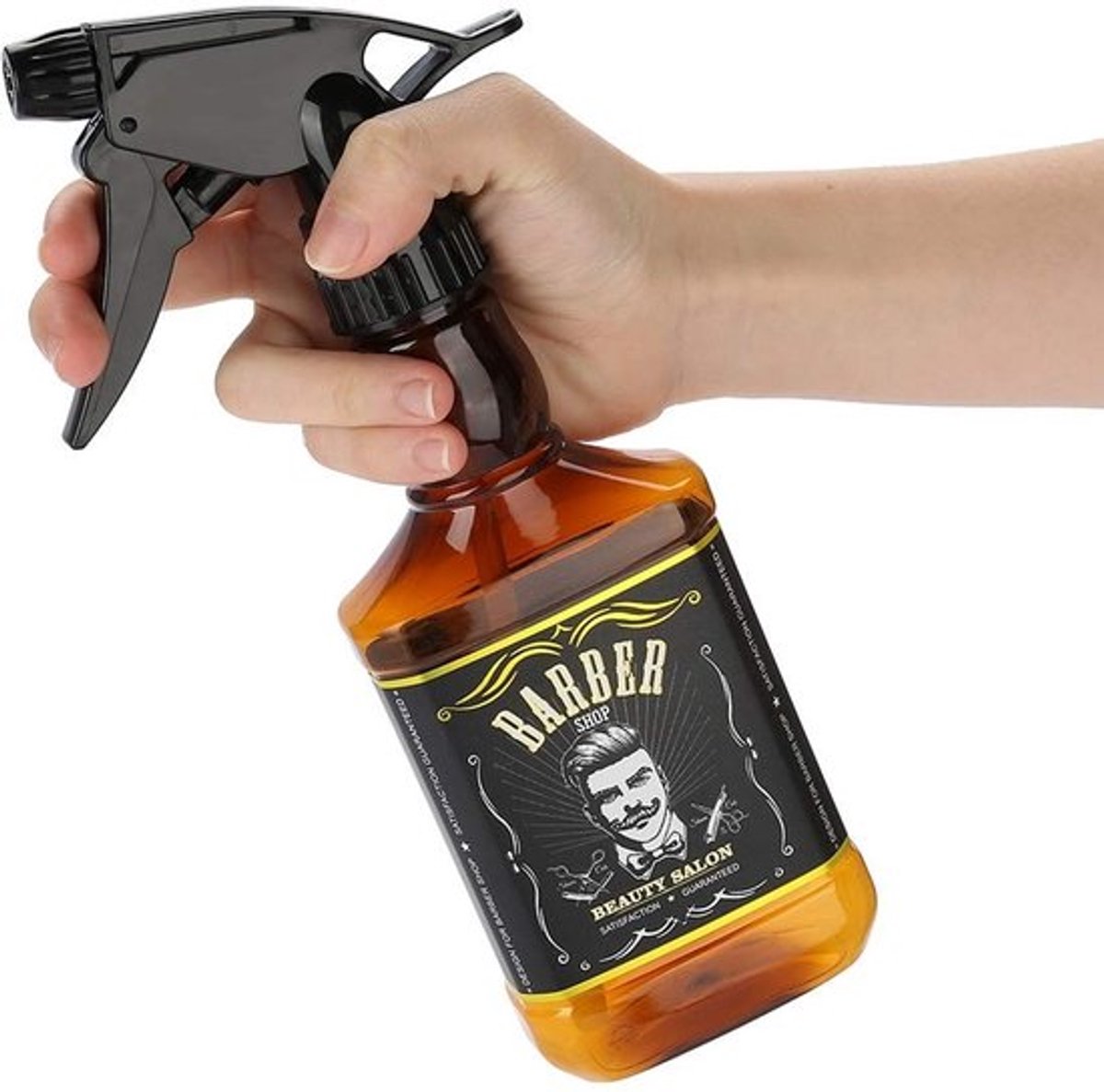 Waterspuit 300 Ml - Vintage Kappersspuit - Fijn Mistmondstuk - Comfortabele Grip - Duurzaam Huisdiermateriaal - Geschikt voor Thuis- en Salongebruik - Sprayfles