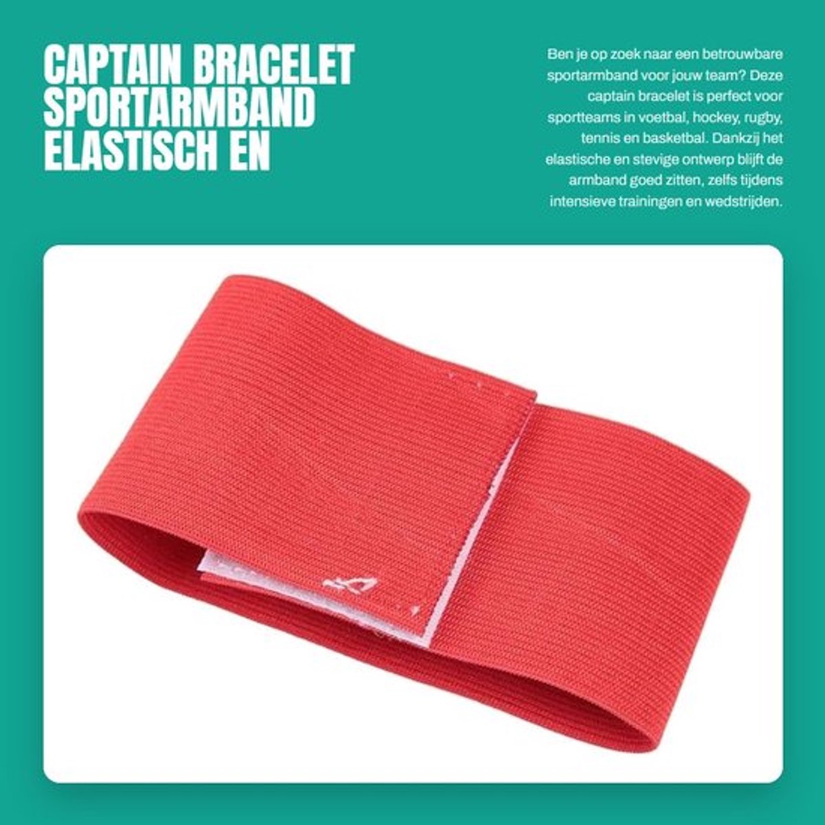 Kapitein Armband - Stevig/Nylon - Elastisch - Sportarmband Telefoon - Outdoor/Sportteams - Heldere Kleuren