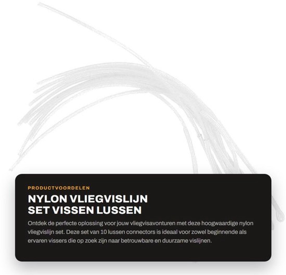Vislijn 30lbs/50lbs - Vliegvislijn - Visdraad - Connector - Loop Set - Hoogwaardige kwaliteit