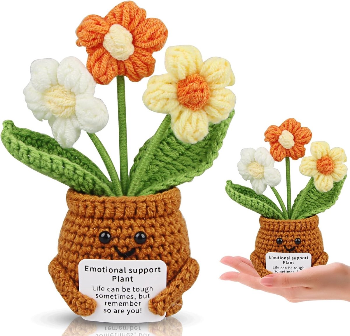 Vergeet-me-niet bloemen cadeau - Positieve boodschap, Moederdag geschenk, Eerste schooldag verrassing (3 kleine bloemen)