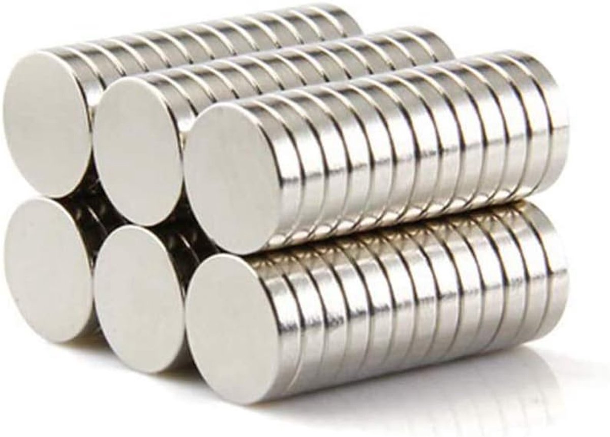 SnelShoppen - 50 PCS Neodymium Magnets 8x2mm - Sterke Mini Magneten voor Postkaarten, Foto's, Whiteboard, Koelkast en Creatieve Projecten - Ideaal voo