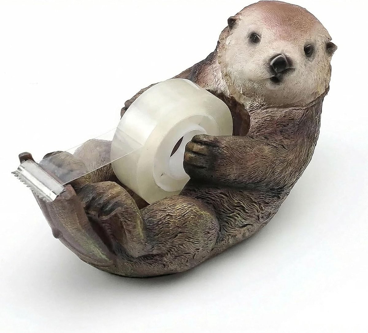Plakbanddispenser met schattige design, ideaal voor kantoor, school en cadeau, inclusief plakband en handige functies