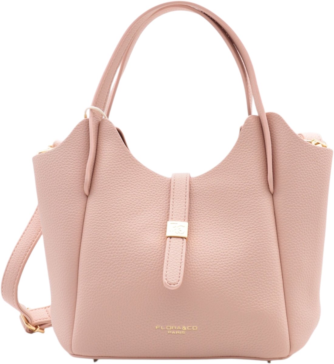 Flora & Co - dames handtas - lange draagriem - fashion - rose